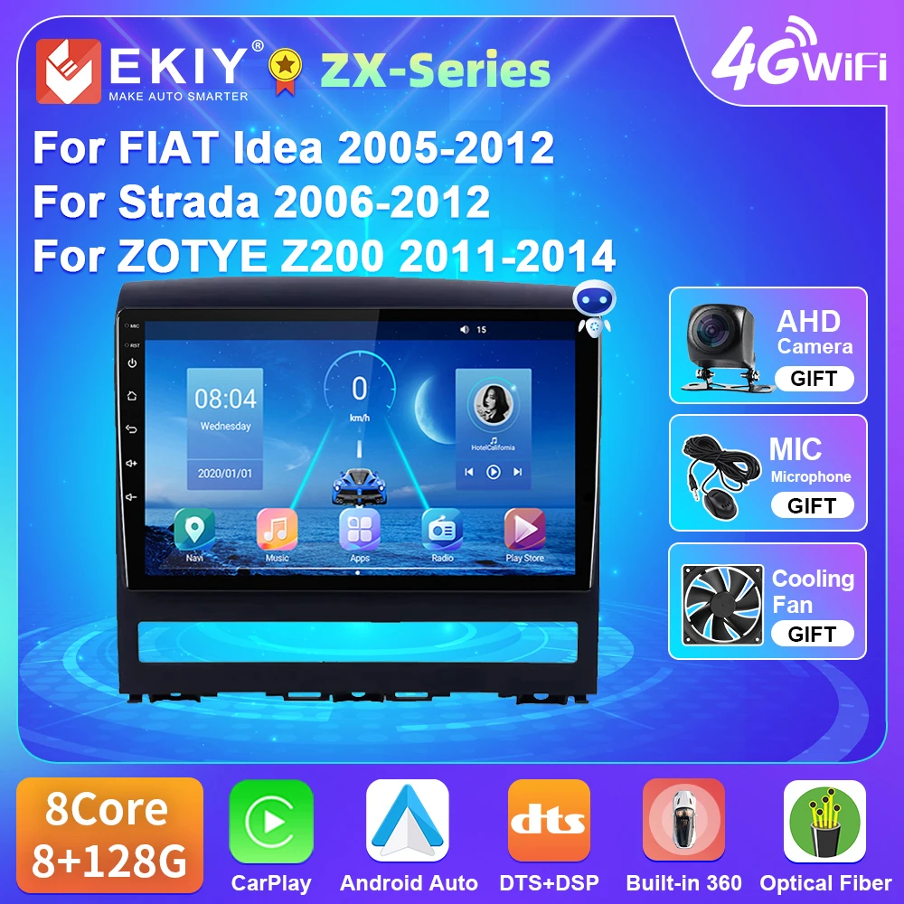 

EKIY Car Radio For FIAT Idea 2005-2012 For Strada 2006-2012 For ZOTYE Z200 2011-2014 Multimedia Video Player Navigation GPS