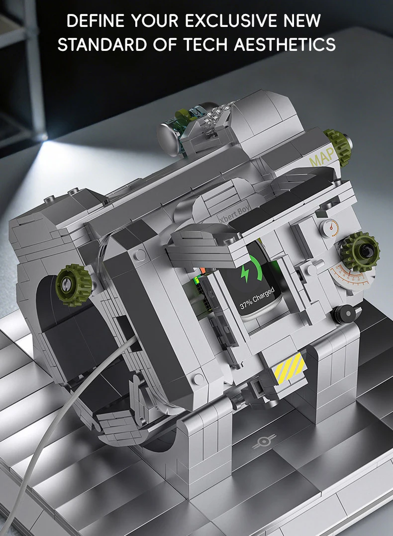 Technologie-Bausteine: Cyber-Mechanisches Armband-Modell, Smartwatch-Ladestation, Bausteine für Erwachsene, Geschenke – Detail 5