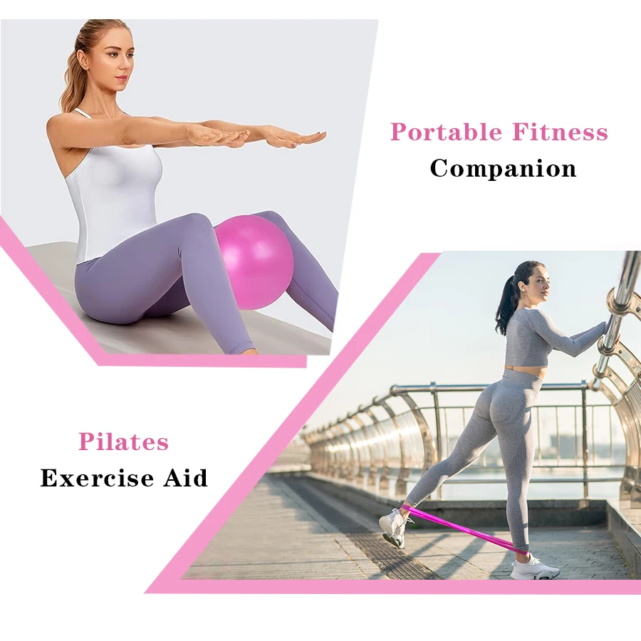 Picture 3: Customized LOGO Women's Five-Piece Pilates Essentials Kit Home Equipment Circle Ring Set for Weight Loss Yoga Accessories Suppor