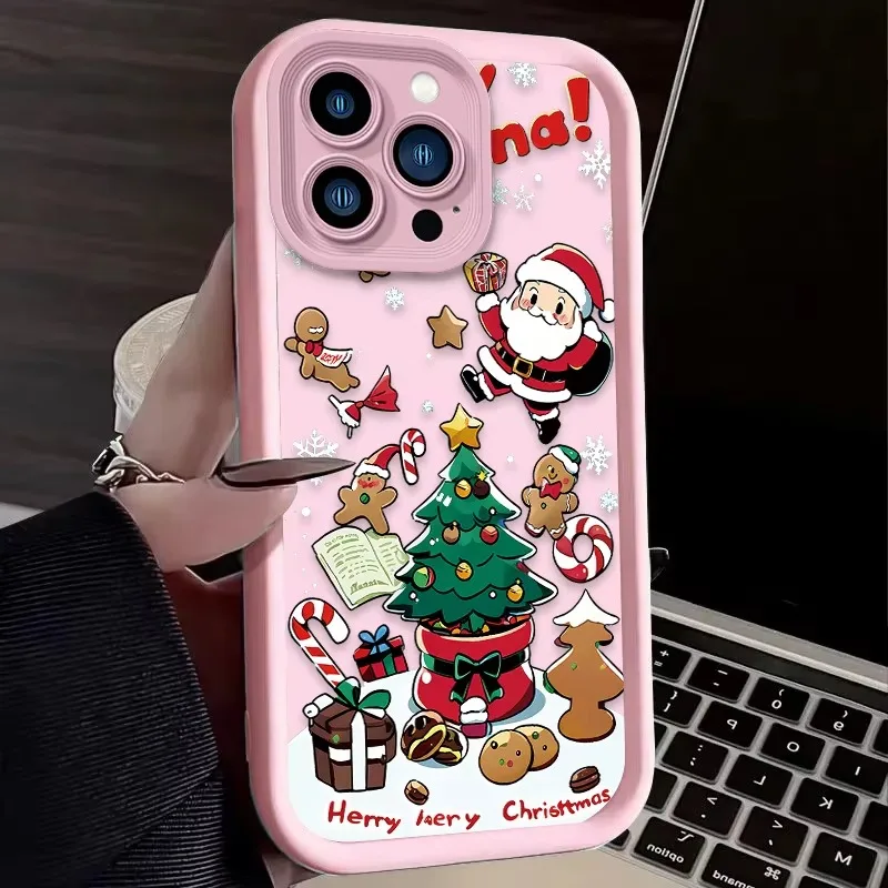 Soft Case for Xiaomi Mi 13T 12T 11T 13 12 11 Lite 5G NE POCO X6 X5 X4 GT X3 NFC F3 F4 F5 F6 M6 Pro 4G M5S Cute Father Christmas