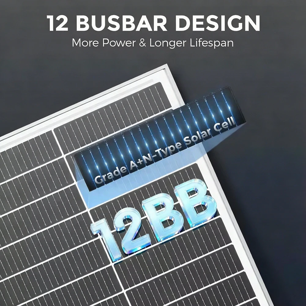 RVPOZWER 100W 12BB Rigid Solar - Outdoor Power Distribution Panel 评论和价格