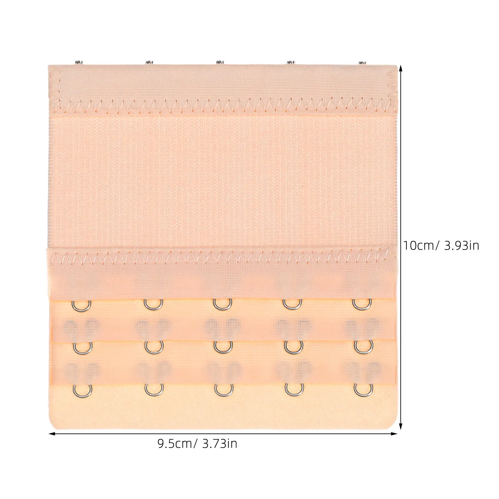 5Pcs Bra Extension Hooks Stretchy Polyester Bra Back Hooks Adjustable Comfortable Lingerie Extenders for Women Underwear