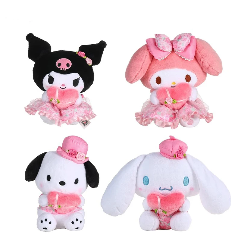 30CM Melody Puppe Puppe Kulomi Plüschtier Kissen Puppe Mädchen Geschenk Anime Plüsch Kuromi