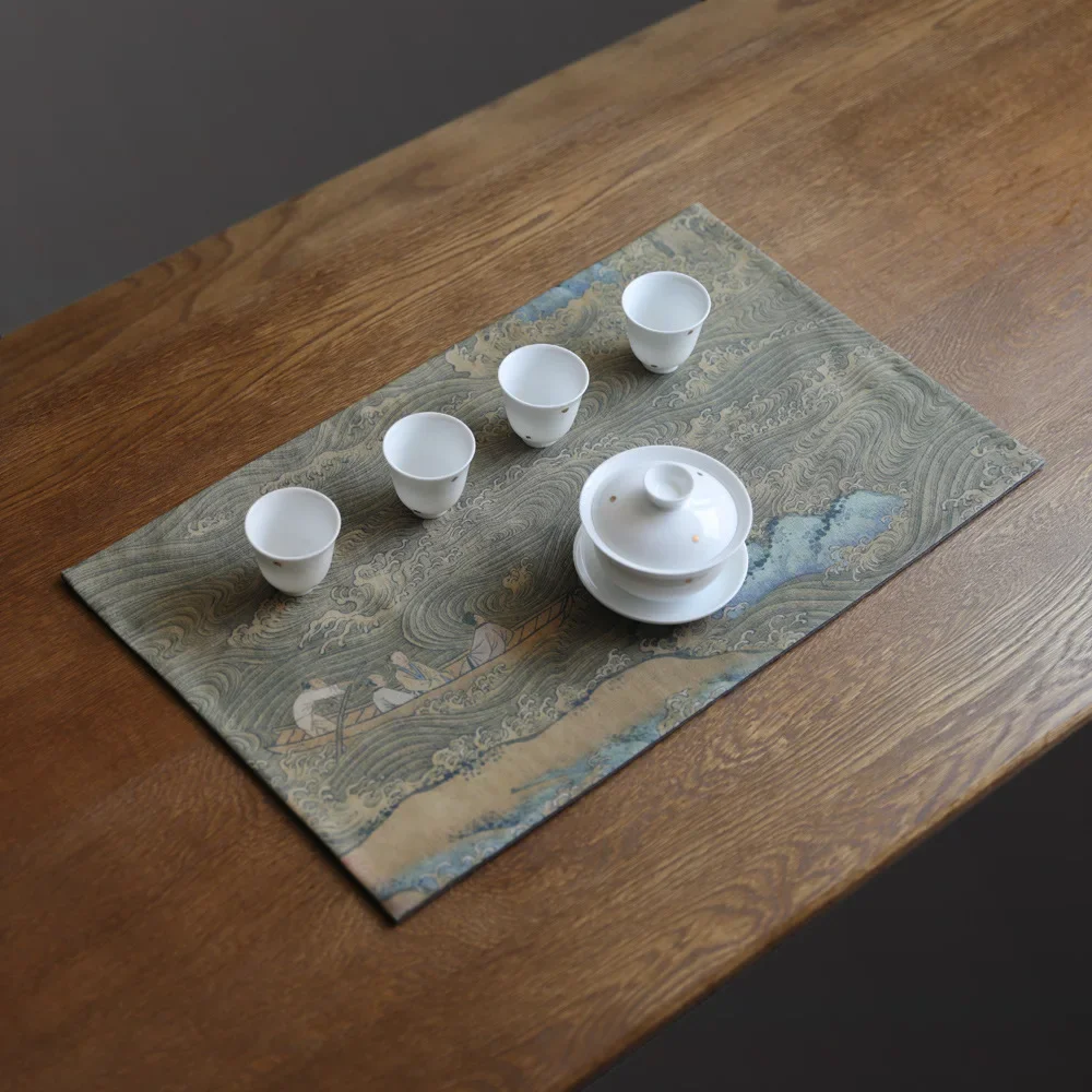 Table Mat Placemat, Cup Holder, Tea Pads, Tea Towel, Kitchen Tea Accessories, Decoration Cloth Napkin, Coaster, 50*30cm