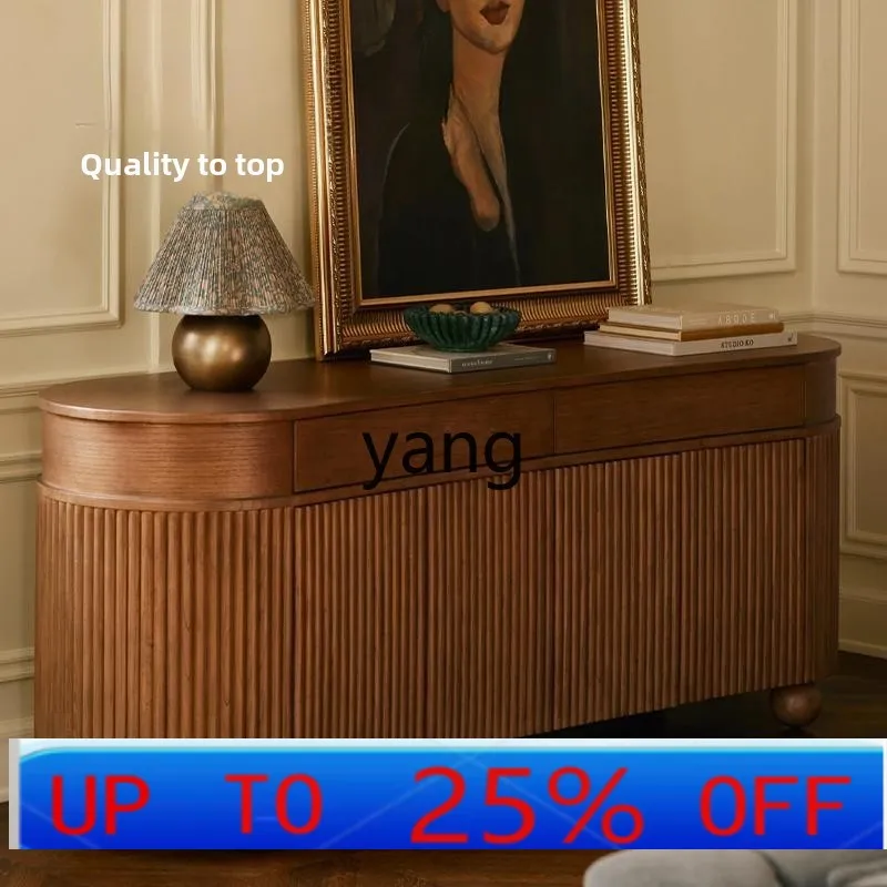 

LH French medieval solid wood dining side cabinet living room locker