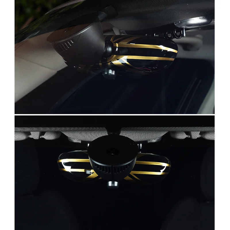 R50 R52 R53 R55 R56 R58 R59 Union Jack Car Interior RearView Mirror Cover Trim Stickers For MINI COOPER JCW Auto Accessories