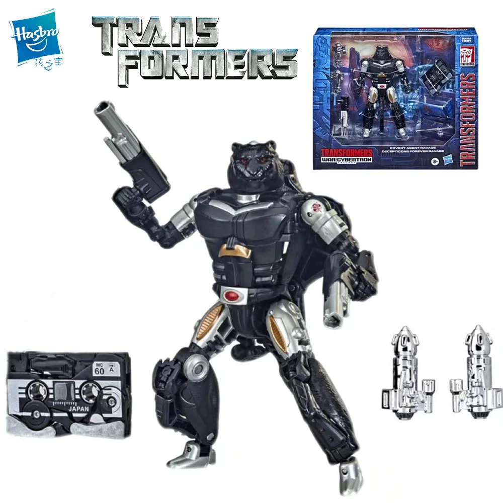 

Hasbro Transformers Beastwars Sdcc Limited G1 Covert Agent Ravage Decepticons Forever collecting toys Kids Children Gifts