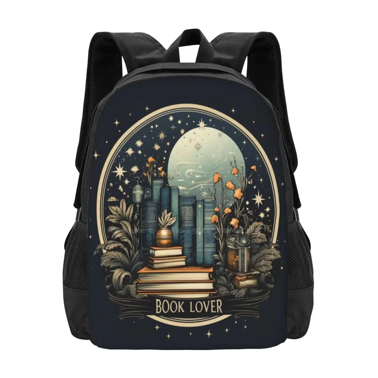 

Book Lover Logo - Perfect Gift For Reader Hot Sale Schoolbag Backpack Fashion Bags Reader Reading Book Lover