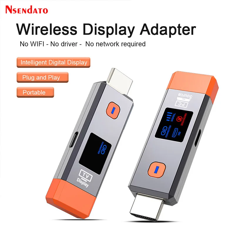 50M HDMI Wireless Video Transmitter and Receiver Extender 1080P@60hz Wireless HDMI Wifi Display TV Stick Dongle Adapter PC to TV image 2