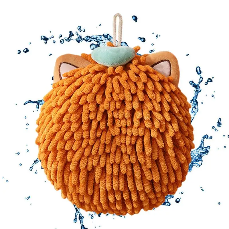 Hand Towels Kitchen Bathroom Hand Towel Ball with Hanging Loops Quick Dry Soft Absorbent Hand Towel Ball Absorbent Kitchen