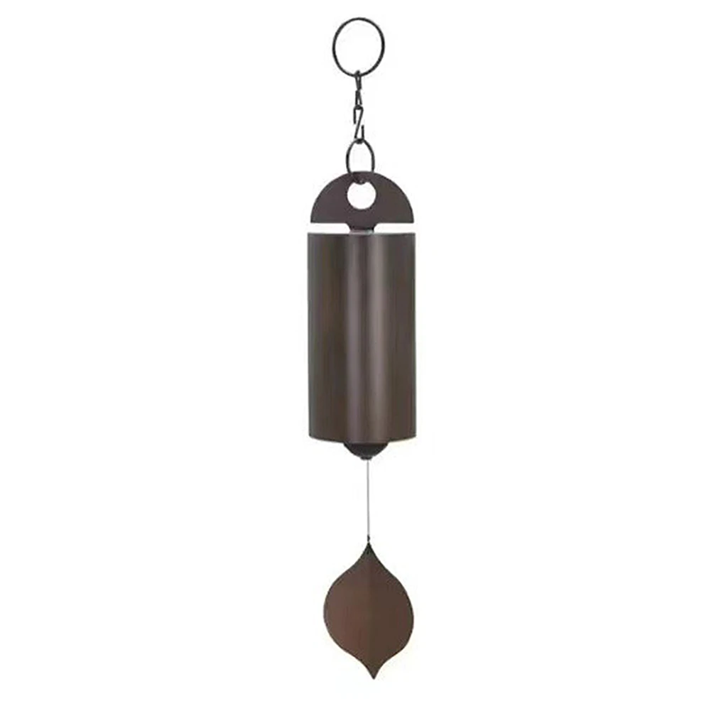 Copper Windchimes Retro Style Serenity Bell Wind Chimes Deep Resonance Metal Deep Tone Cylinder for Outdoor Patio Decor