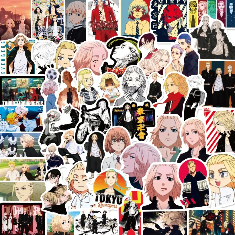 50pcs Non-repeating Cartoon Anime Tokyo Revengers Stickers