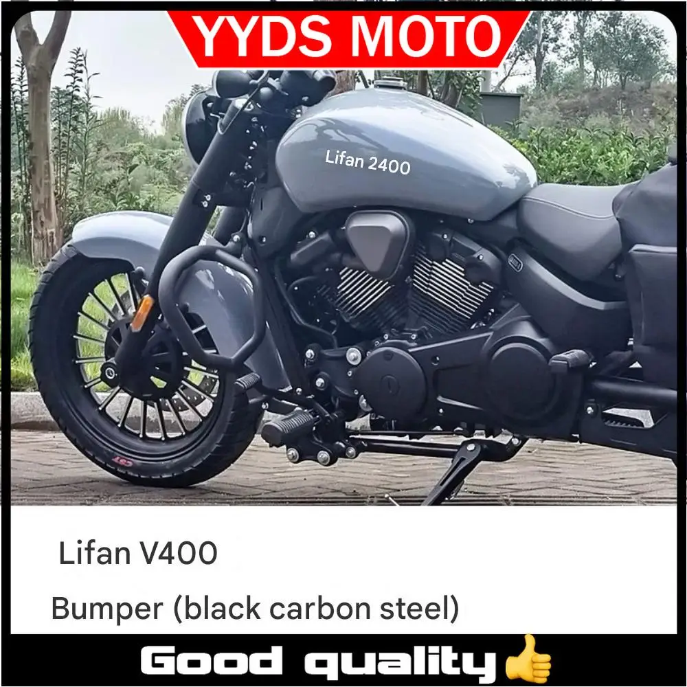 

For Lifan V400 bumper anti-fall bumper aluminum alloy folding backrest leather side bag canvas bag motorcycle accessories