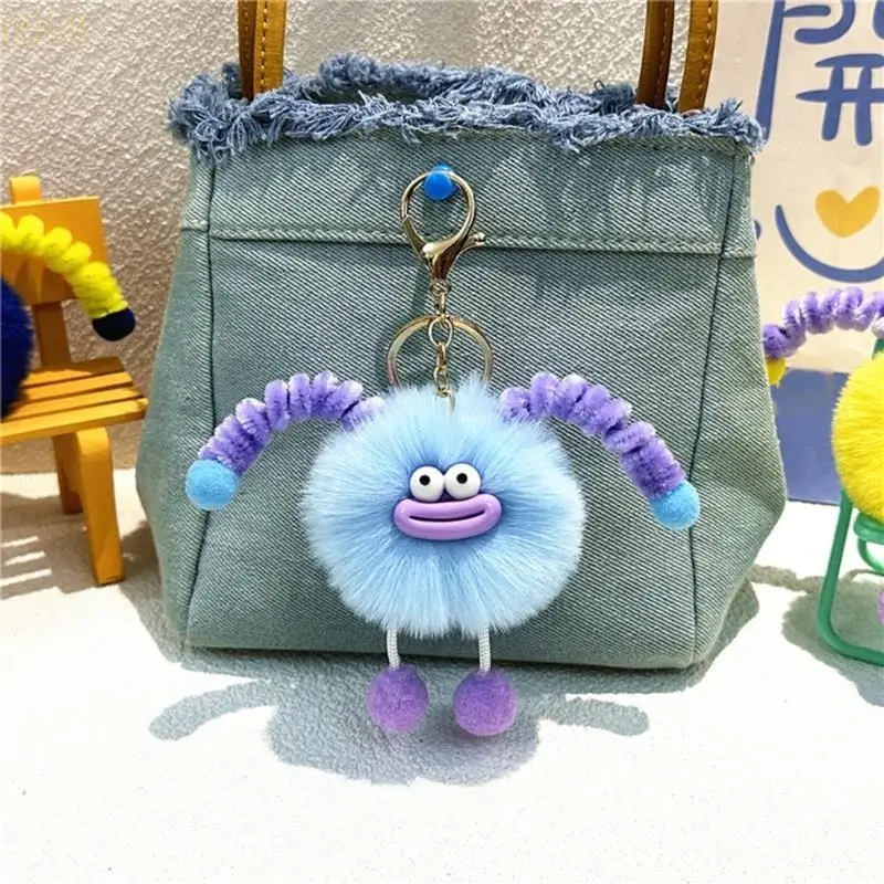 

090B Plush Sausage Mouth Keyring Stuffed Toy Charm for Personalize Daily Use