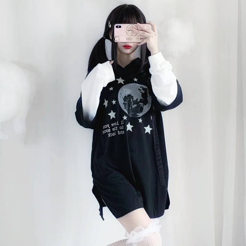 Japanese Hip Hop Y2k Fashion Oversize Streetwear Couple 2000s Aesthetic Cardigan Hooded Sweatshirt Women Harajuku Hoodie New