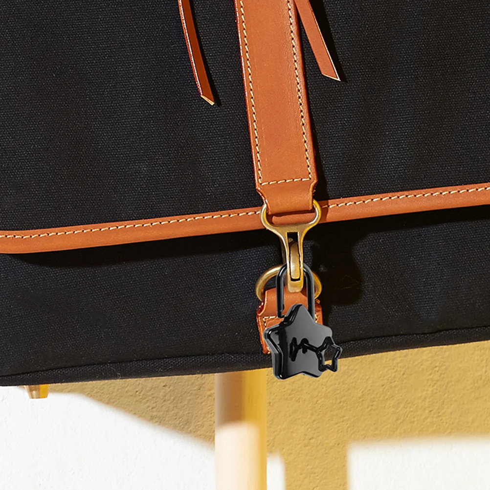 

2Pcs Alloy Star Lock Set for Notebook Bag Diary Luggage Padlock with Key Portable Mini Lock Travel Gym Locker Storage Box Secure