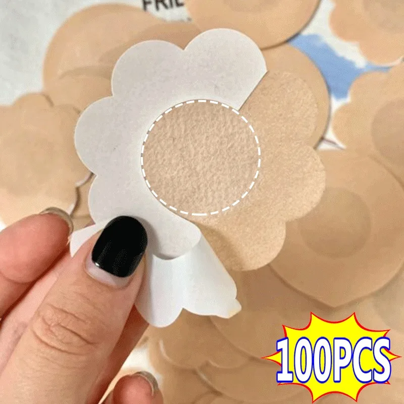 New Cloth Nipple Cover Teat Hide Women Nipple Pasties Piece Breast Petals Invisible Bra Padding Chest Sticker Patch Covers