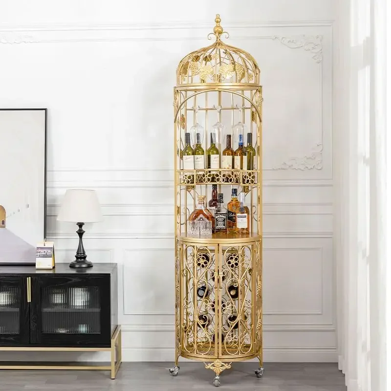

Wine Wine Storage Double Door Display Rack Shelf Wine Glass Rack