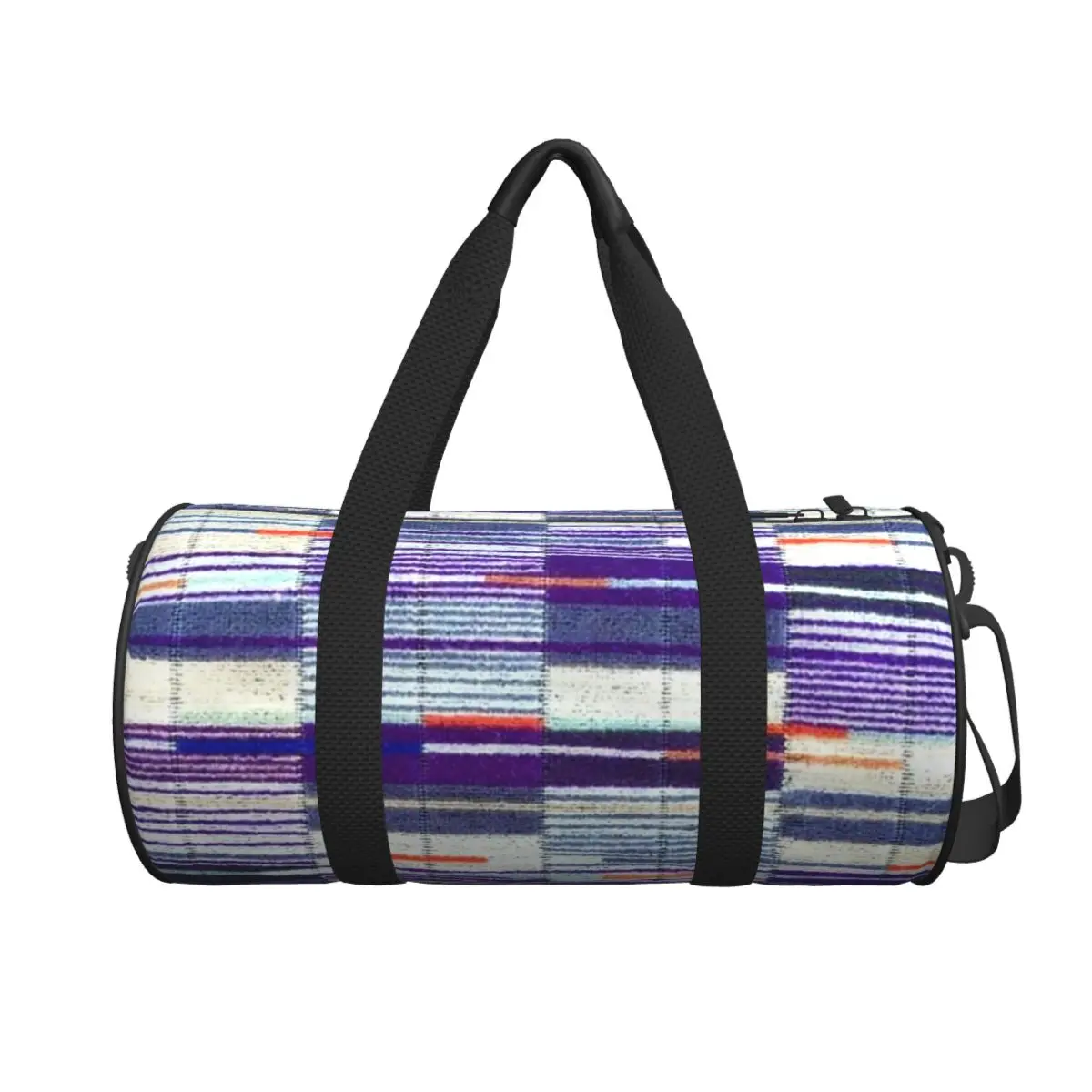 

Elizabeth Line Underground Moquette Seat Cover Large Duffle Gym Bag Waterproof Duffle Travel Bags Handbags Fitness bag