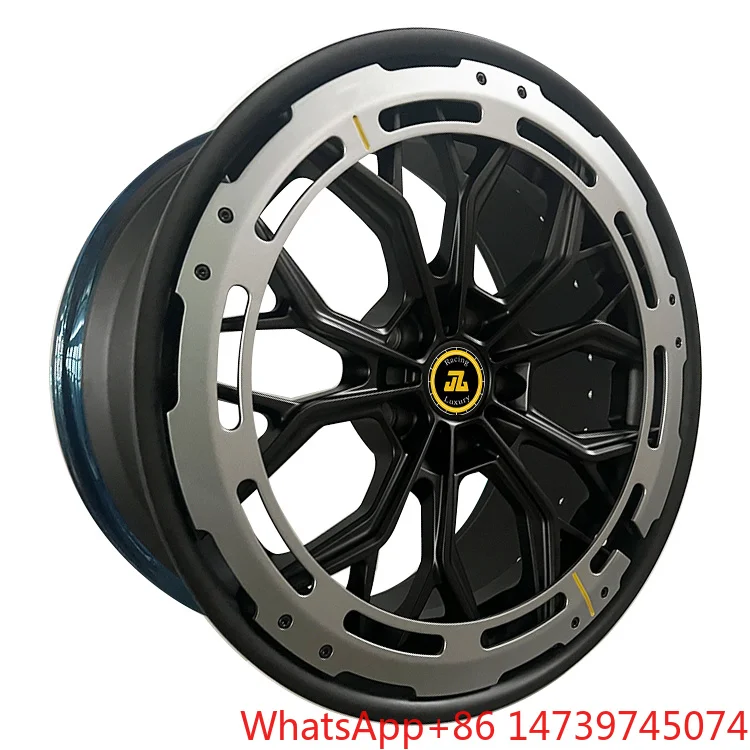 Jiangzao Hot Sale Custom Made Aerodisc Aero Ring 2pc Forged Wheel 17 18 19 20 21 22 23 24 Inch Rim6061‑T6 Aluminum Forged Wheels