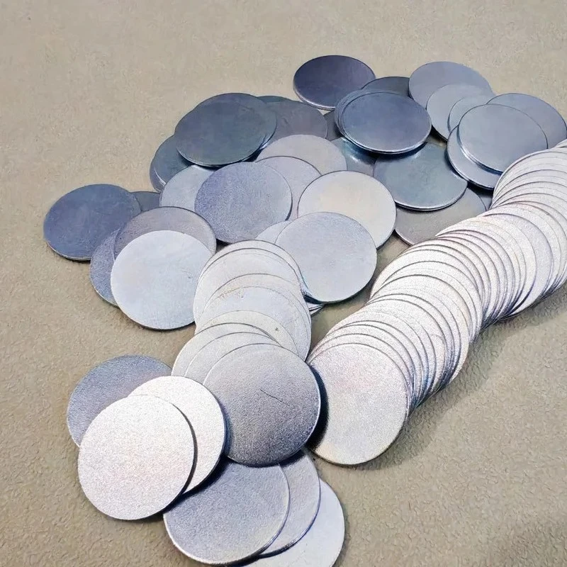 Feuille de fer ronde Ultra-fine, 100 pièces, plaque de fer circulaire, feuille de fer galvanisée, aimant antirouille, peut attirer 0.3mm 0.5mm 0.8mm 1mm