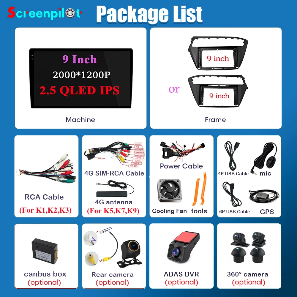 Radio Android 16 para coche Hyundai I20 2 II GB 2014 2015 2016 2017 2018, navegación GPS, WIFI 5G, reproductor multimedia de vídeo, Bluetooth 5
