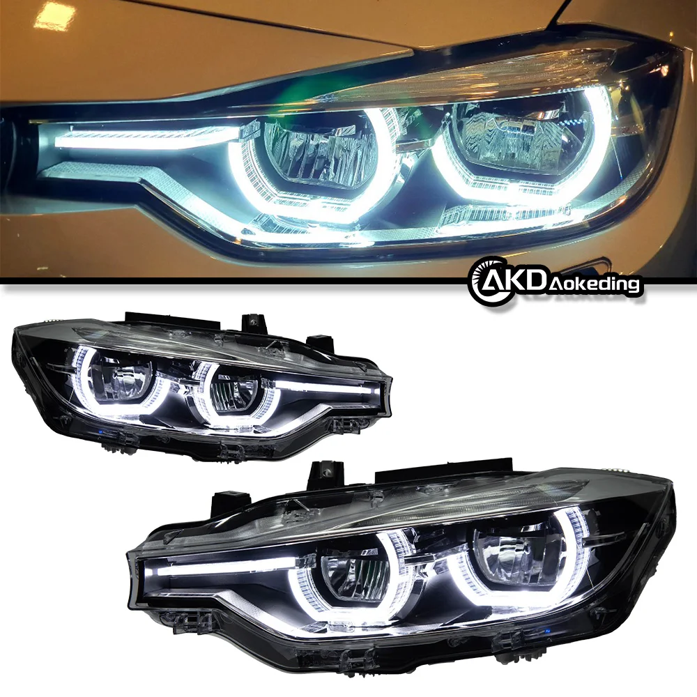 Auto Parts For 3 Series F30 Headlights 2013-2019 F31 F35 320i latest Styling LED DRL Dual Projector Car Accesorios Modified