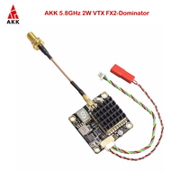 AKK 5.8G 2W FX2 Dominator VTX 5.8G 2W Support Audio Switchable 5.8G 2000mW Drone VTX FPV Video Transmitter