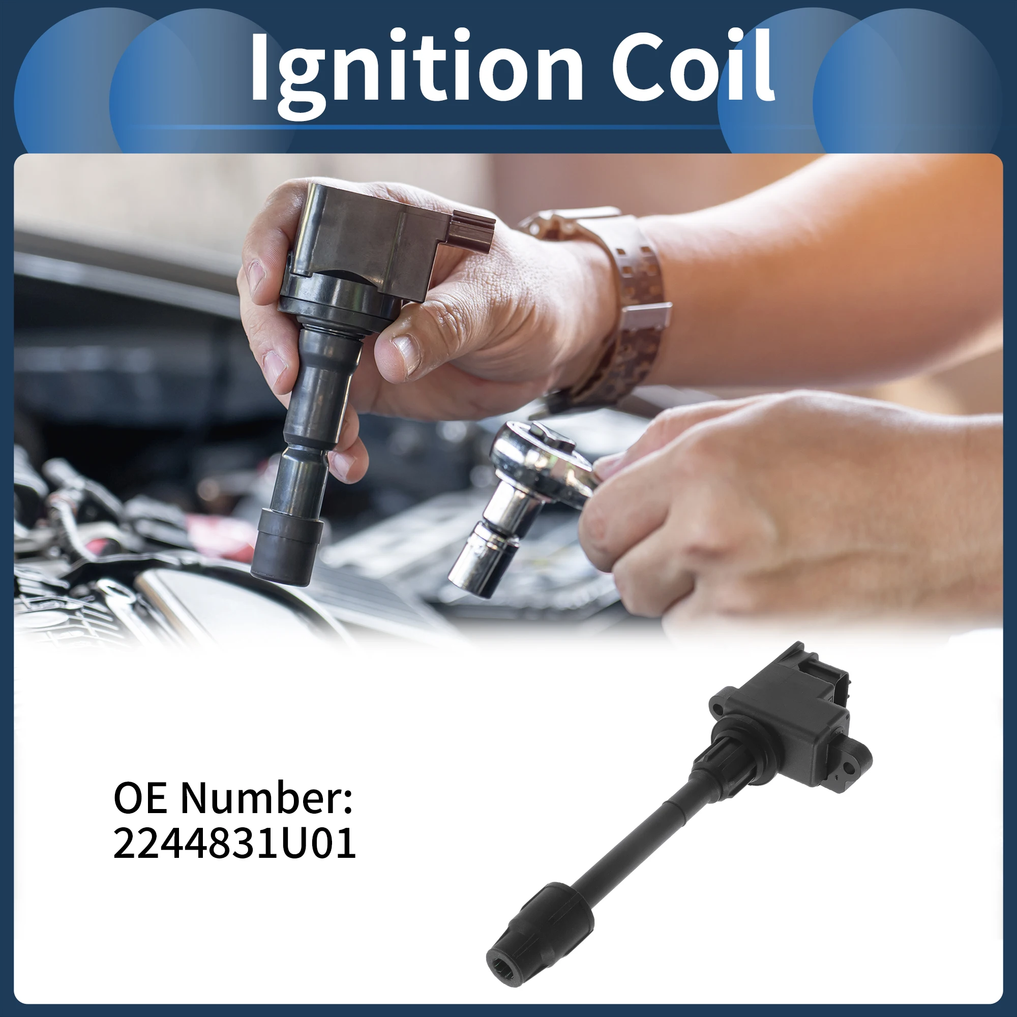 

UXCELL Ignition Coil Ignition Coil Pack No.2244831U01 for Infiniti I30 3.0L V6 96-99