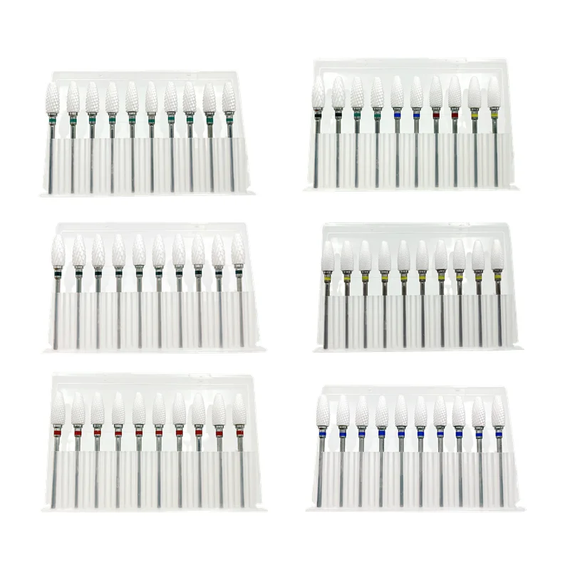 

10 Pieces of Nail Drill Set, Milling Cutter, Electric Drill, Nail Machine, Milling Cutter, Gel Varnish Removal Tool Accessories