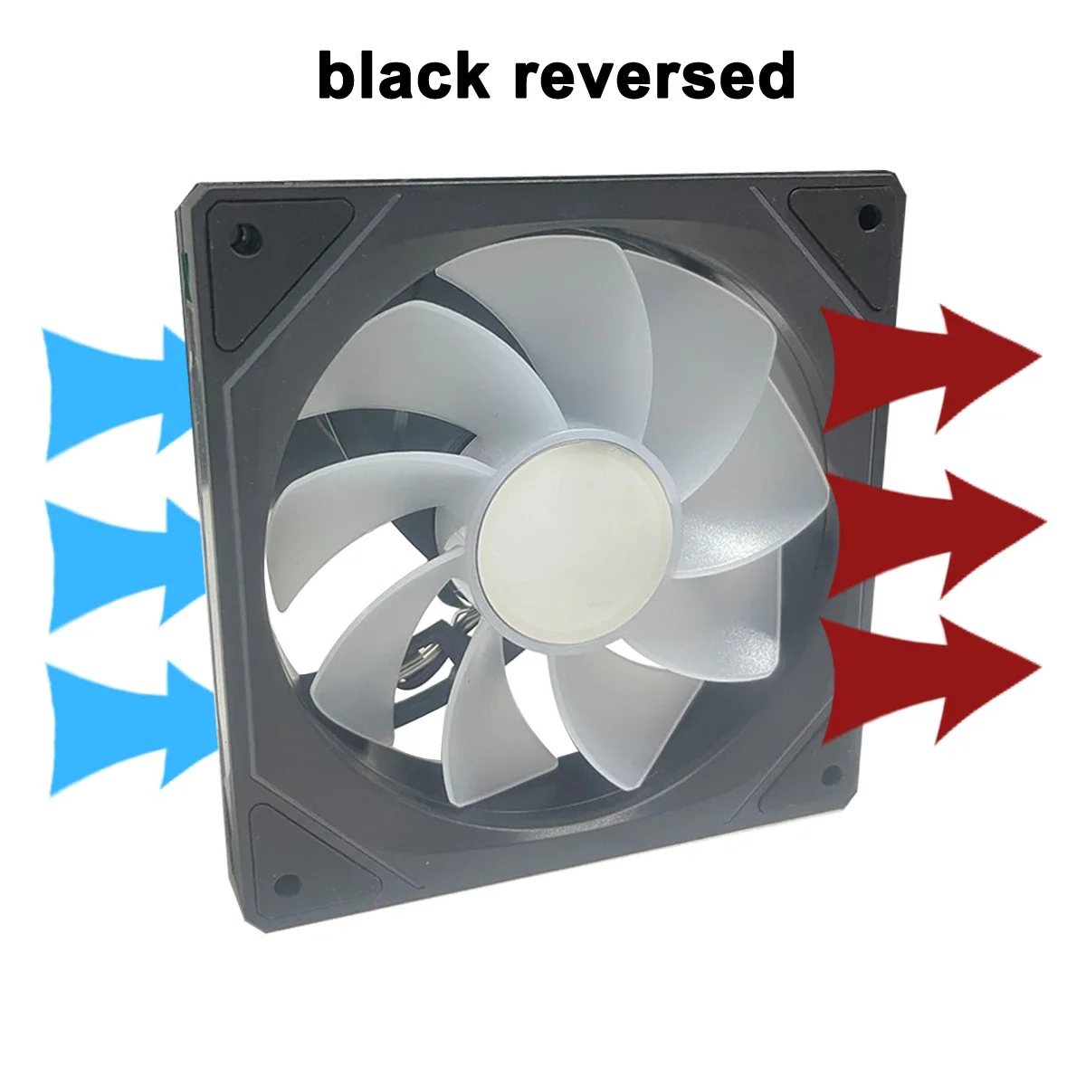 IWONGOU 4 PRO Computer Chassis Fan Opposite 12cm ARGB 4 Pin PWM Quiet Cooling Fan 12V Large Air Volume 47.2CFM/800-1600RPM