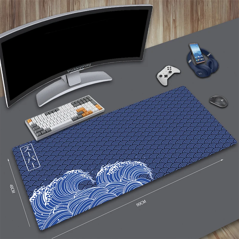 Grande Gamer Mousepad, Mouse Pad, Tapete De Teclado, Tapete De Mesa, Nova Onda, PC, HD, Empresa Mouse Pad, Presente