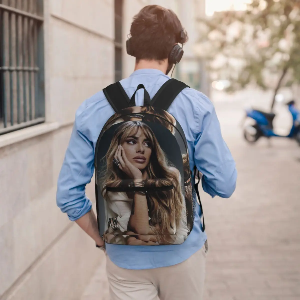 

Tini Stoessel Tour Backpack Student BookBag Kids School Bag Laptop Shoulder Bags for Men Women