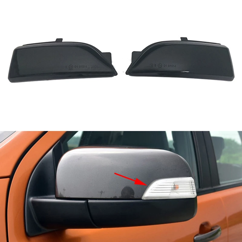 2Pcs Auto LED Rear View Mirror Dynamic Turn Signal Light Lamp For Ford EVEREST 2016-2020 RANGER Pickup 2012 2013 2014 2015-2019