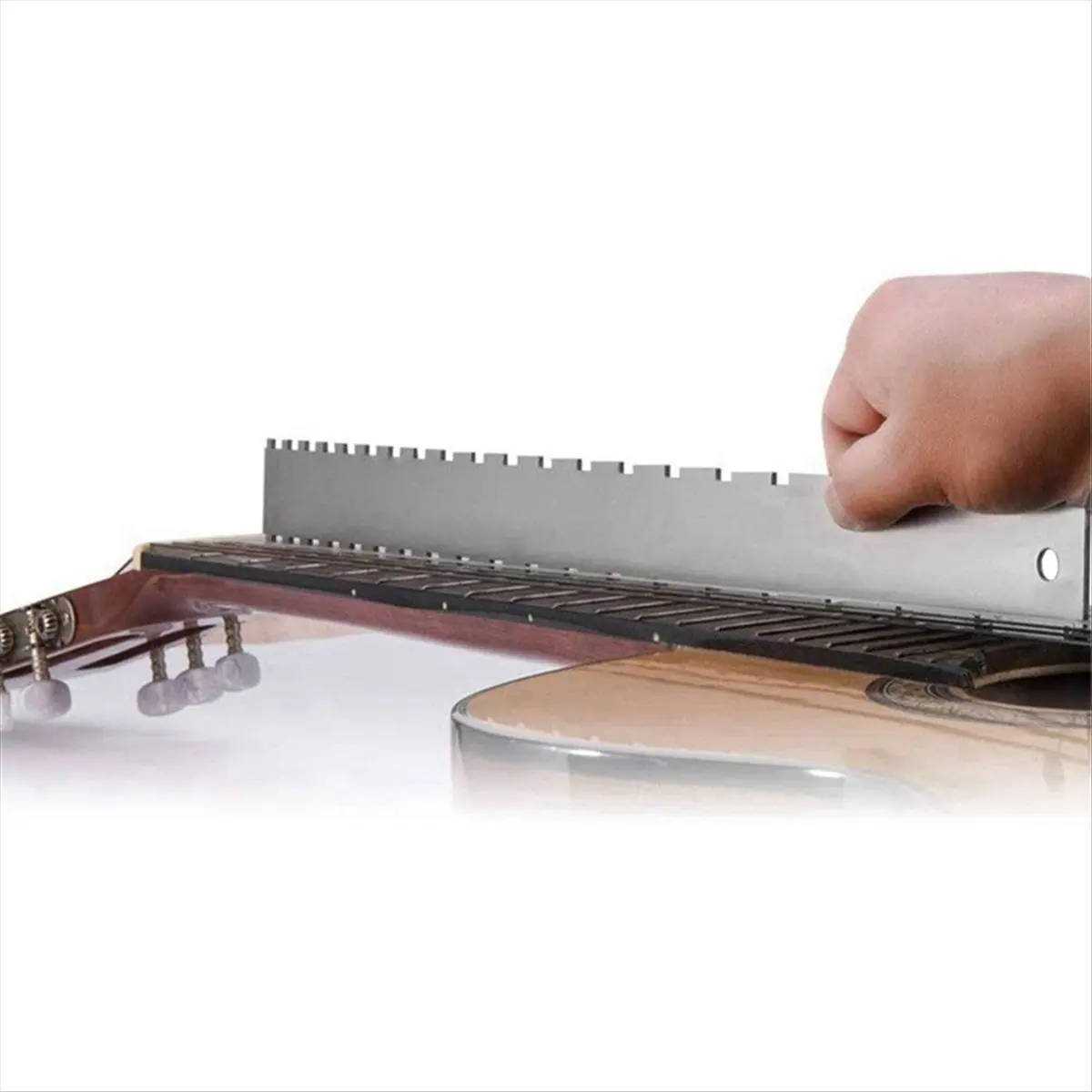 (AD10) 2 Sets of Guitar Accessories Measuring Saw Ruler Piano Neck Ruler Guitar Measuring Ruler Find A Flat Ruler 2 in 1
