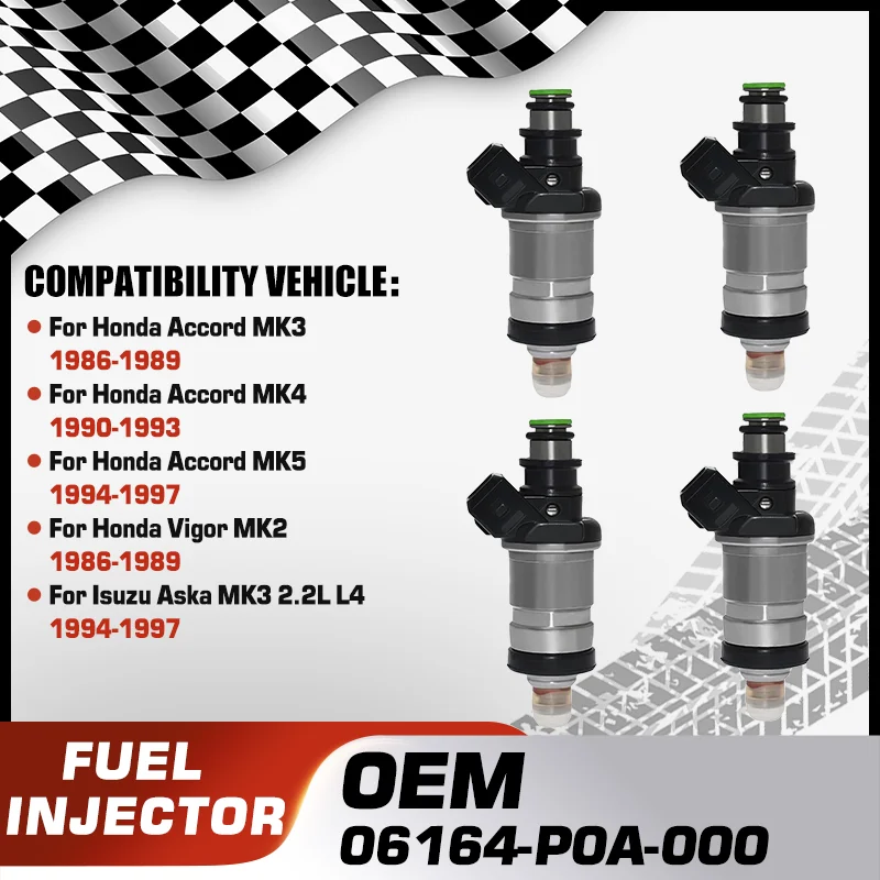 

Engine Fuel Injectors Nozzle For Honda Accord MK3 MK4 MK5 Honda Vigor MK2 Isuzu Aska MK3 06164-P0A-000 06164PG7A10 5862020540