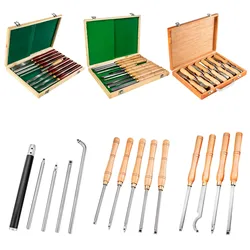 SucceBuy Wood Turning Tools Carving Hand Chisel Set Lathe Knife DIY Woodworking Professional Gouges Woodcraft Carpentry Tools