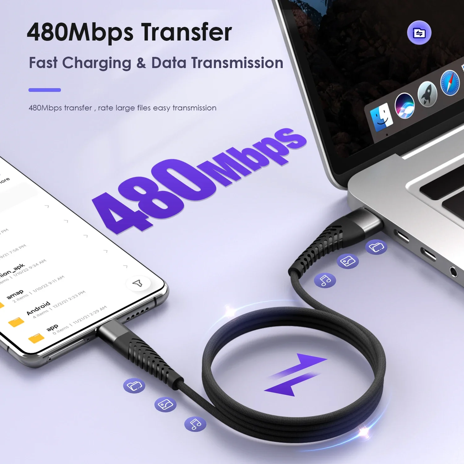 7A 100 واط USB إلى نوع C كابل بيانات شحن سريع للغاية شاحن سريع سلك شحن لشاومي هواوي سامسونج Oneplus آيفون سلك USB