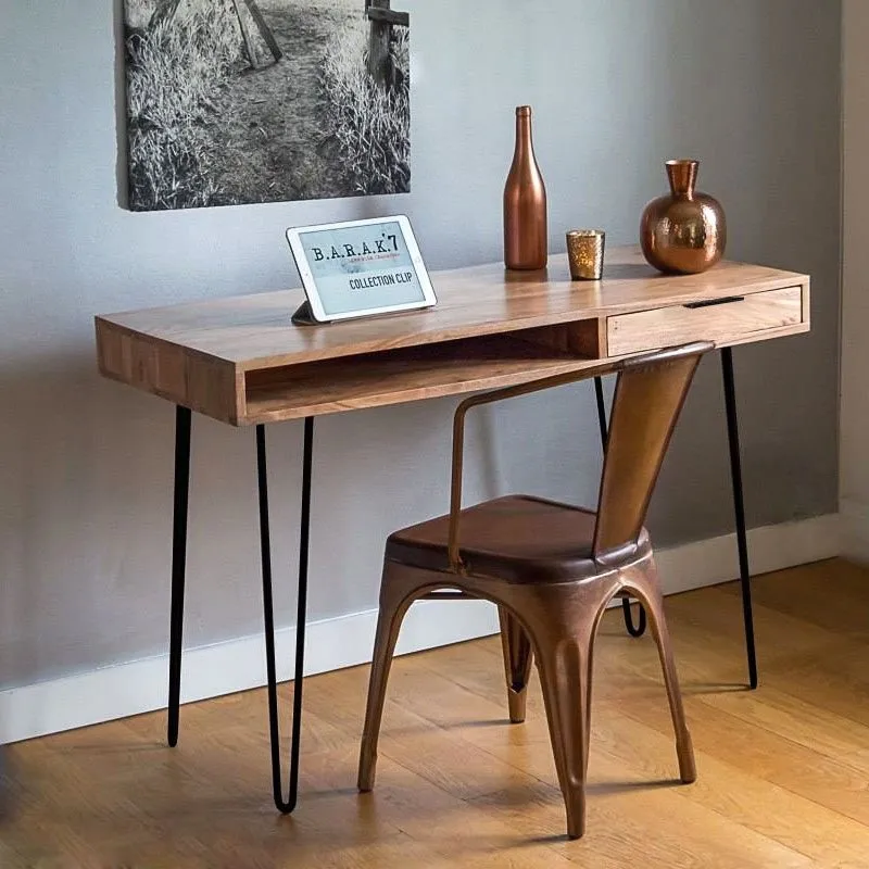 

Modern Scandinavian wooden desk clip