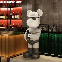 Creative home lightsaber violence bear floor decoration living room window decoration bar milk tea shop high-end fashion play do