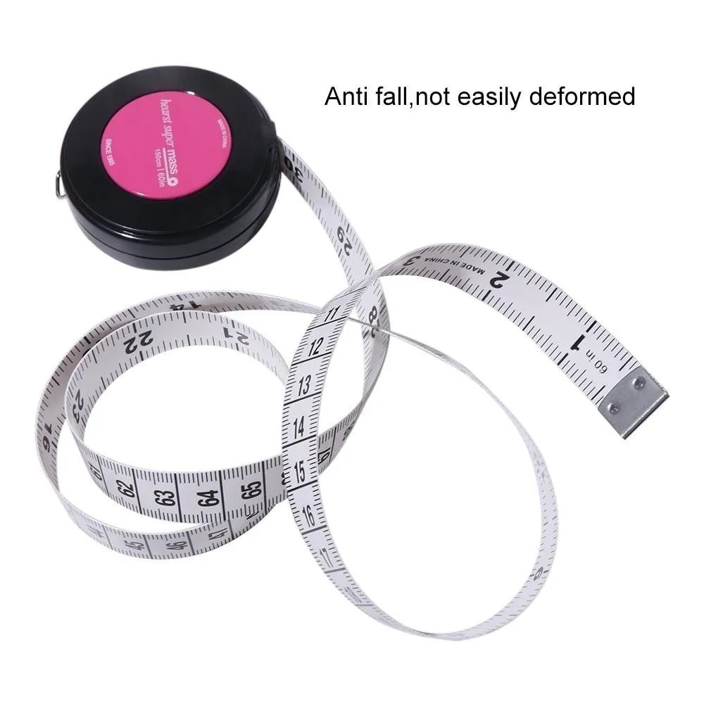 Retractable Function Retractable Ruler Different colors 1.5 meters Double Scale Ruler Double Scale Mini Ruler Tap Tailor Use