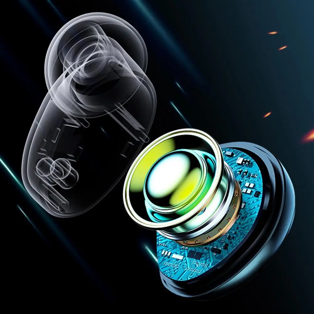 T8 Stylowe bezprzewodowe słuchawki Sterowanie jednym klawiszem 9D Stereo Przenośny zestaw słuchawkowy kompatybilny z Bluetooth IPX7 Wodoodporny