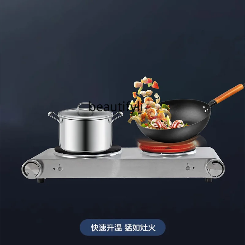 튀긴 더블 헤드 전기 스토브, 가정 요리, 끓는 물
