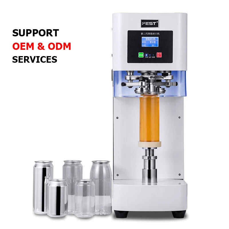 

110V/220V Tin Can Sealing Machine Non Rotary Food Full Automatic Soda Canning Machine