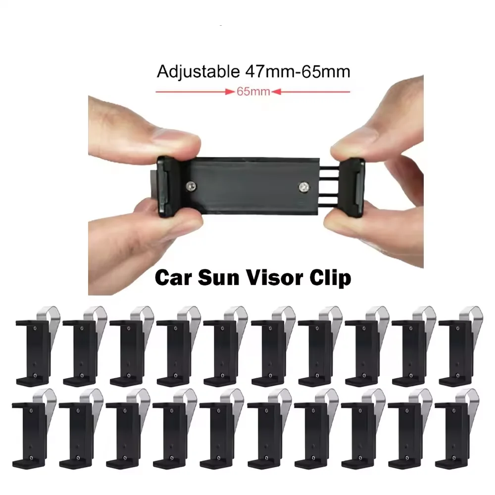 20-1pcs Car Sun Visor Clip Holder Mount Stand 47-68mm for Garage Door Remote Control AT-4 DOORHAN DITEC Multi-Brand