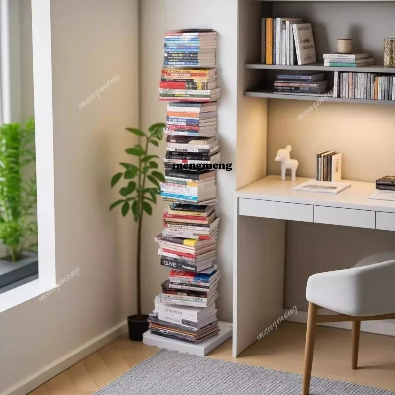 

X Space Saving Nordic Bookshelf Organizer Storage Display Modern White Bookshelf Living Room Librero Organizador Funny Furnitur