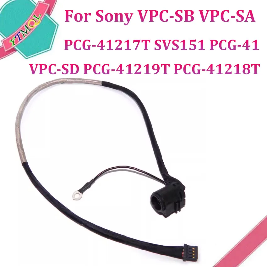 1Pcs DC Power Jack Plug Port With Cable Wire  For Sony VPC-SB VPC-SA VPC-SD PCG-41219T PCG-41218T PCG-41217T SVS151 PCG-41