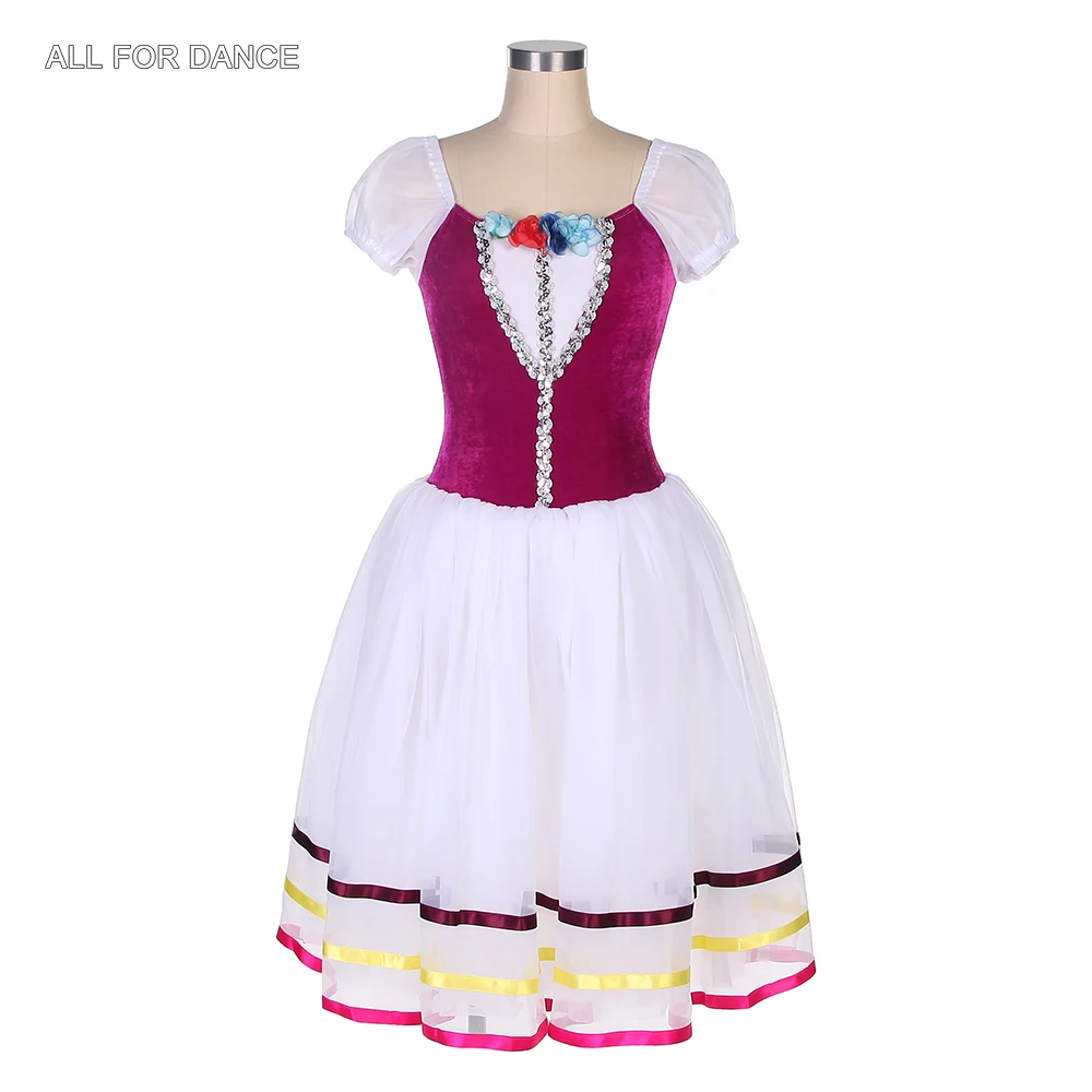 14052 Girls and Women Puff Sleeve Ballet Tutu Performance Tutu Costumes White Romantic Tutu Dresses