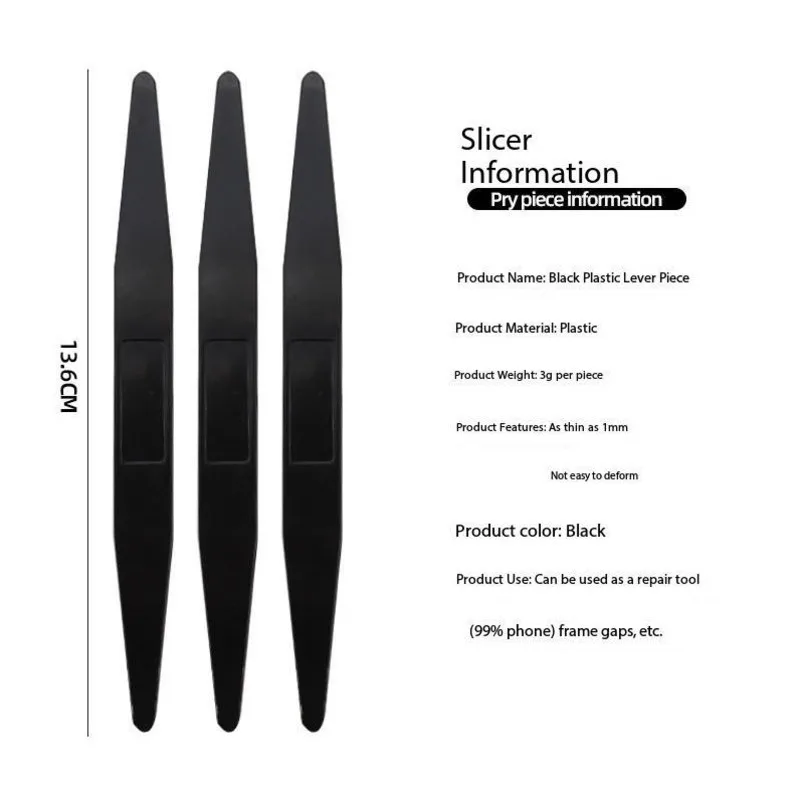 ​5pcs Plastic Disassembly Pry Bar with Dual-Head Ultra-thin 1mm Tools for Phone Tablet Computer LCD Screen Disassembly & Repair