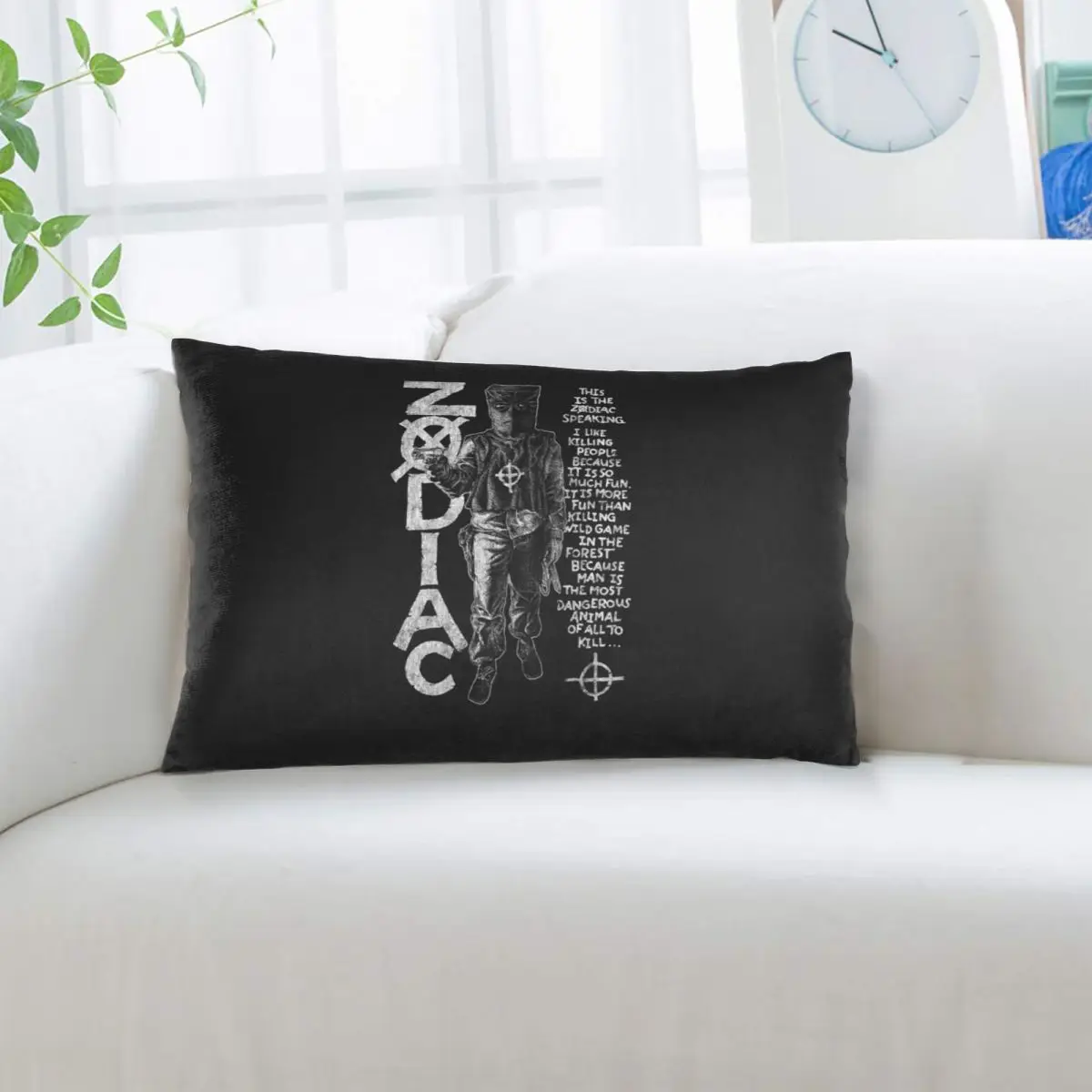 Zodiac,David Fincher,Crime,Serial Killer Rectangle Pillowcase Cushion Cover Decorative Bedroom Bed Home Comfort Throw Pillow
